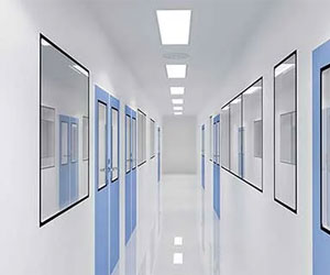 clean room glass partition